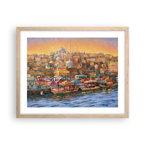 Póster en marco roble claro - Una historia en Estambul - 50x40 cm