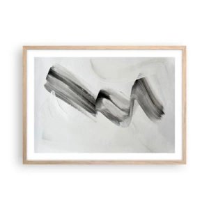 Póster en marco roble claro - Solo por diversión - 70x50 cm