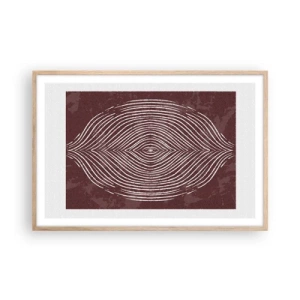 Póster en marco roble claro - El espacio habla - 91x61 cm