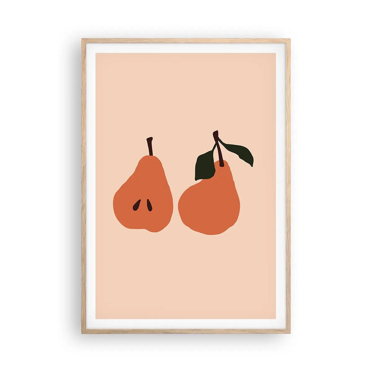 Póster en marco roble claro - La dulzura misma - 70x100 cm