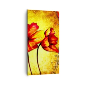 Cuadro sobre lienzo - Impresión de Imagen - En decoración Art Nouveau - 65x120 cm
