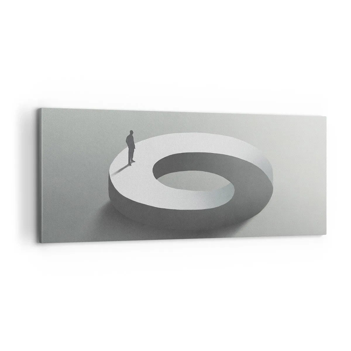 Cuadro sobre lienzo - Impresión de Imagen - Ser sabio no es una labor sencilla - 100x40 cm
