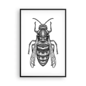 Póster en marco negro - Desde un planeta de insectos - 61x91 cm