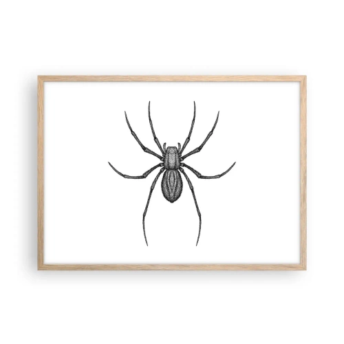 Póster en marco roble claro - Precisión inquietante - 70x50 cm