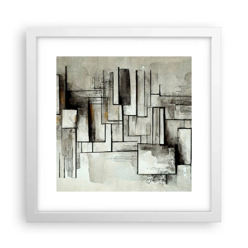 Póster en marco blanco - El poder de la sencillez - 30x30 cm