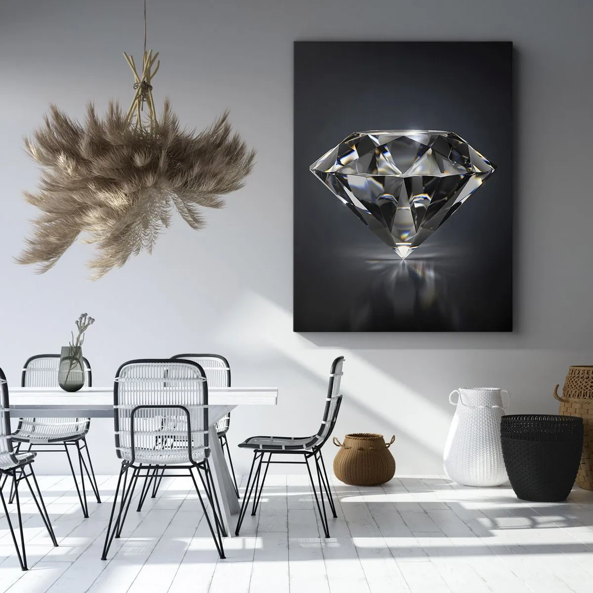 Cuadro sobre lienzo - Impresión de Imagen - Riqueza y belleza - 45x80 cm