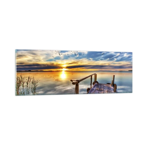 Cuadro sobre vidrio - Impresiones sobre Vidrio - El viento se va a descansar - 90x30 cm