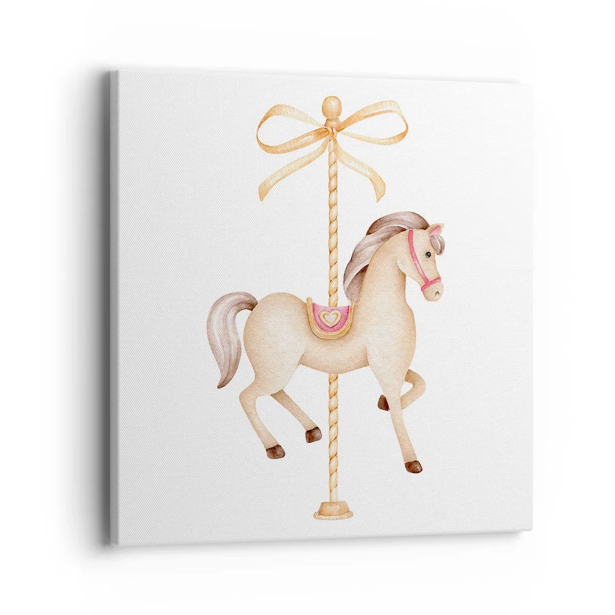 Cuadro sobre lienzo - Impresión de Imagen - Al trote grácil - 40x40 cm