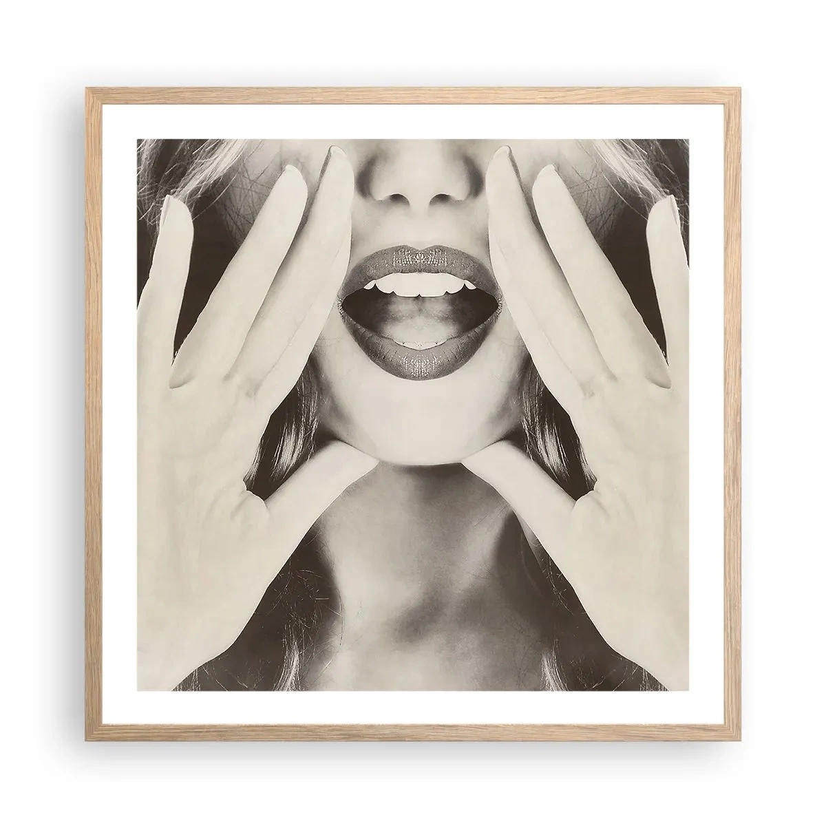 Póster en marco roble claro - ¡Ya estoy en camino! - 60x60 cm