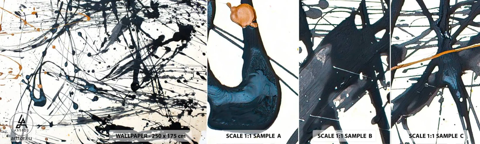 Muestra De Fotomural Standard Eco - ¿Con o sin sentido? - Abstracción, Gráficos, Pedazo - 100x30 cm