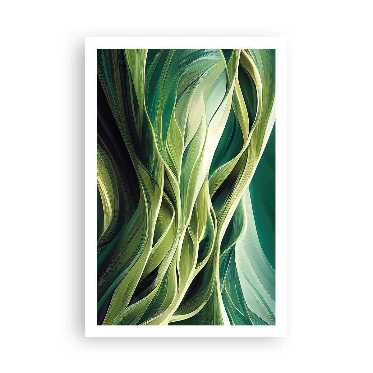Póster - Un juego abstracto de color verde - 61x91 cm