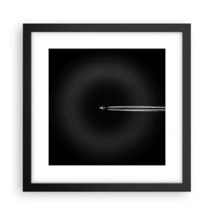 Póster en marco negro - En otra dimensión - 30x30 cm