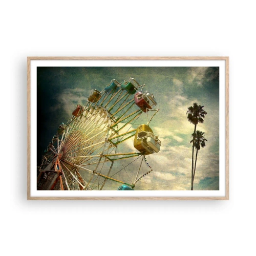 Póster en marco roble claro - Será, será un día estupendo.... - 100x70 cm