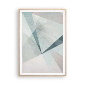 Póster en marco roble claro - Tranquilo pero dinámico - 70x100 cm