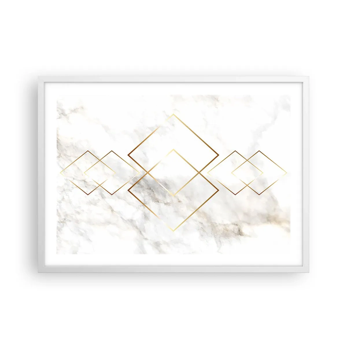 Póster en marco blanco - Una vista al infinito - 70x50 cm