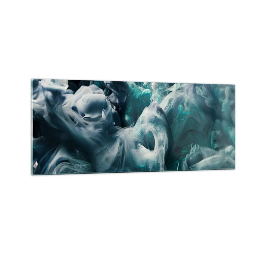 Cuadro sobre vidrio - Impresiones sobre Vidrio - Un movimiento de color - 100x40 cm