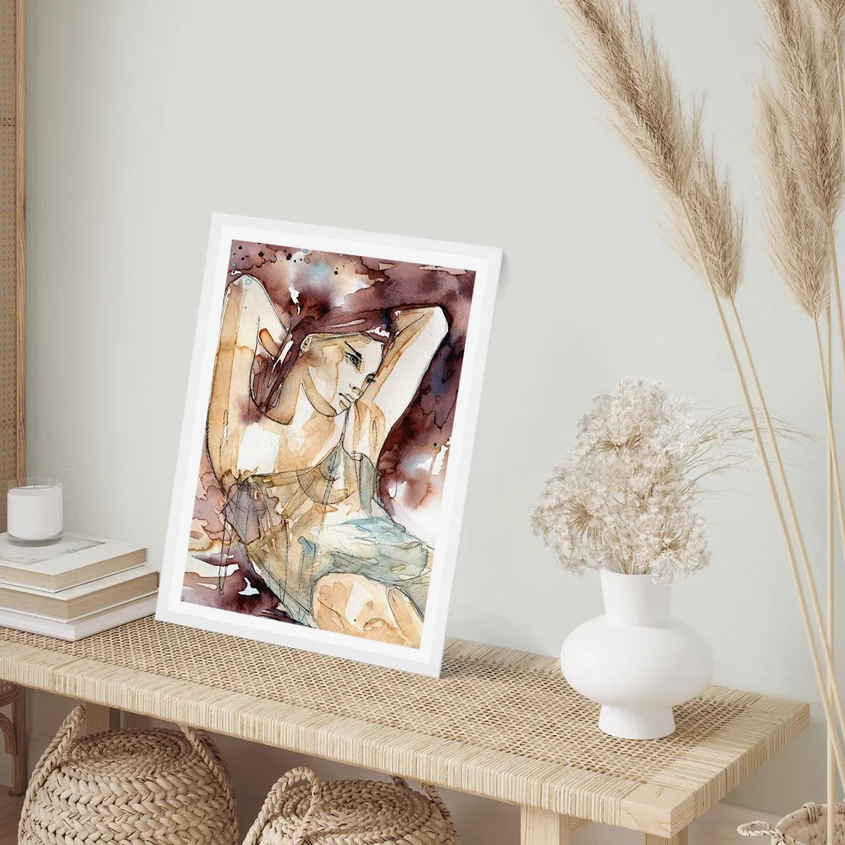 Póster en marco blanco - En un estado de ánimo armónico - 70x100 cm