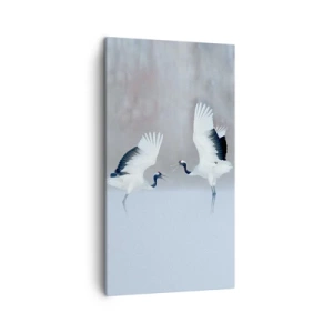 Cuadro sobre lienzo - Impresión de Imagen - Danza en la niebla - 45x80 cm