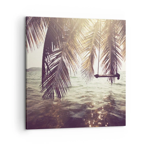 Cuadro sobre lienzo - Impresión de Imagen - Columpiar la imaginación - 50x50 cm