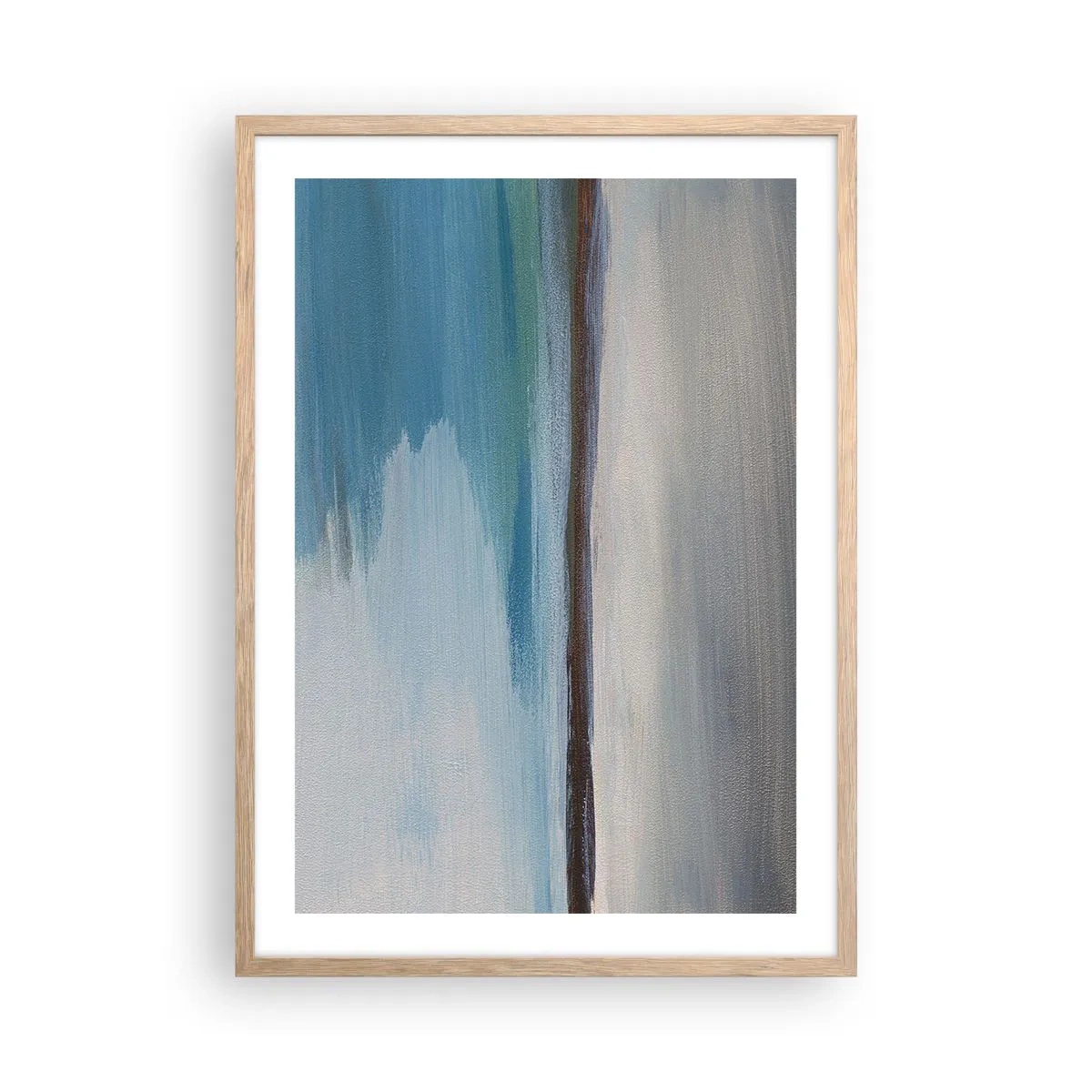 Póster en marco roble claro - Paisaje horizontal - 50x70 cm