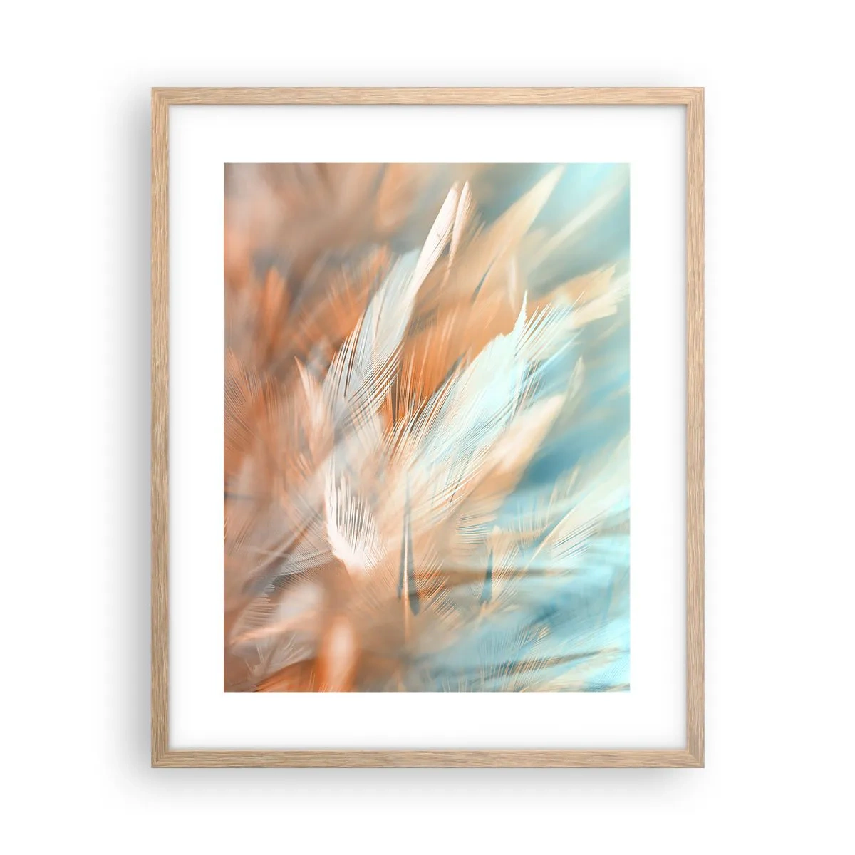 Póster en marco roble claro - En la tierra de la suavidad - 40x50 cm