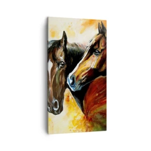 Cuadro sobre lienzo - Impresión de Imagen - El doble de encanto - 45x80 cm