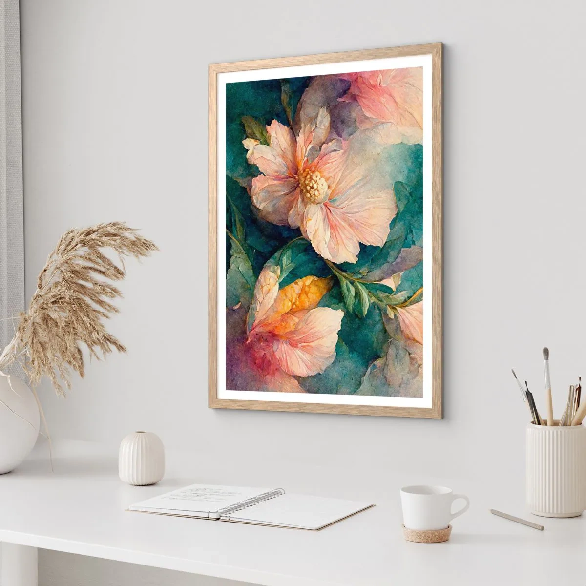 Póster en marco roble claro - La sutileza misma - 61x91 cm