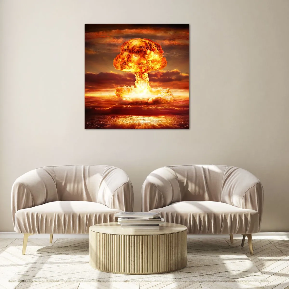 Cuadro sobre vidrio - Impresiones sobre Vidrio - Y habrá un final - 70x70 cm