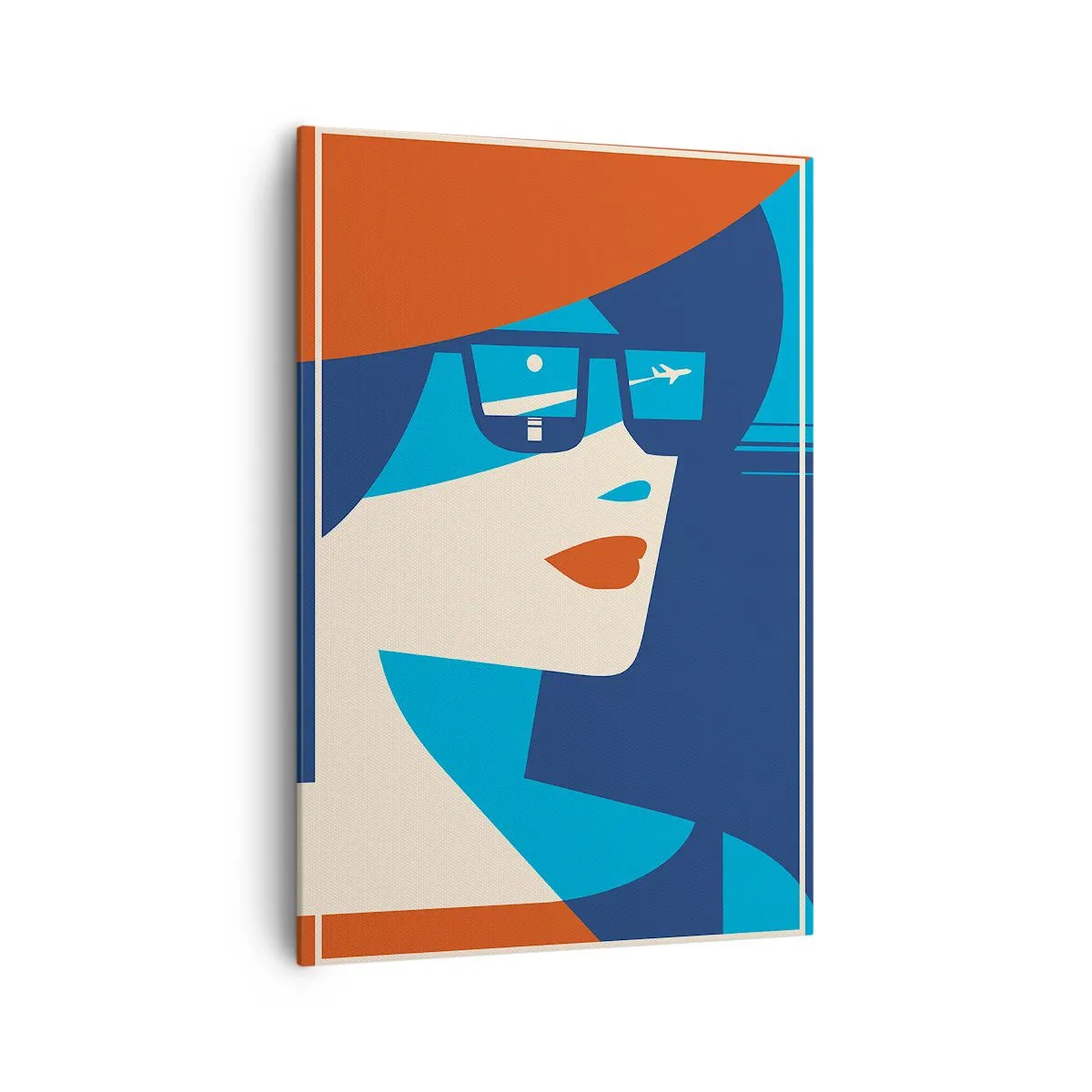 Cuadro sobre lienzo - Impresión de Imagen - Cartel de vacaciones - 70x100 cm