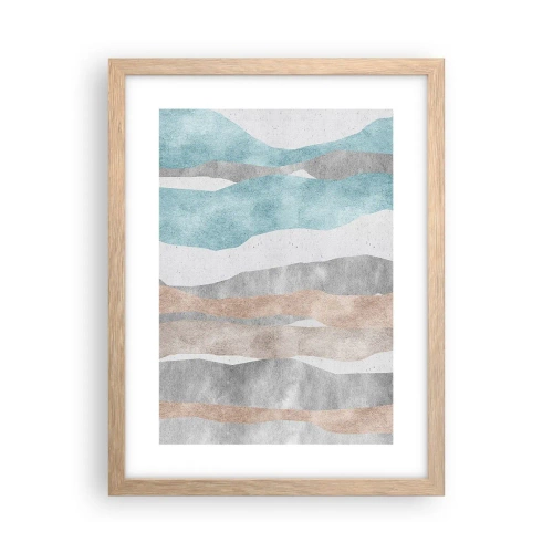 Póster en marco roble claro - Un estudio de la cercanía - 30x40 cm