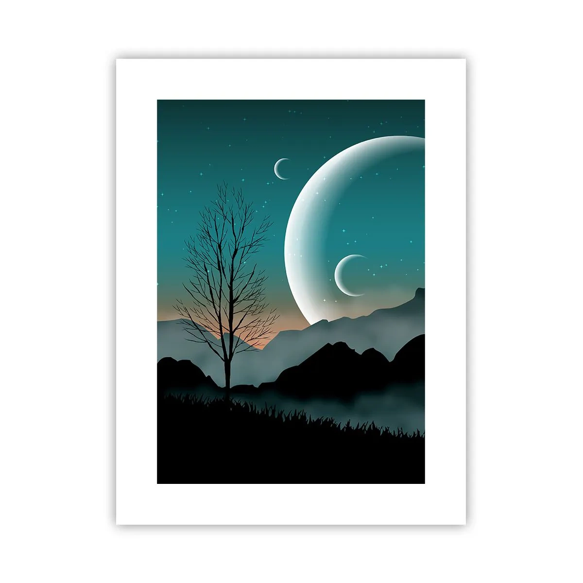 Póster - Un carnaval de noche estrellada - 30x40 cm