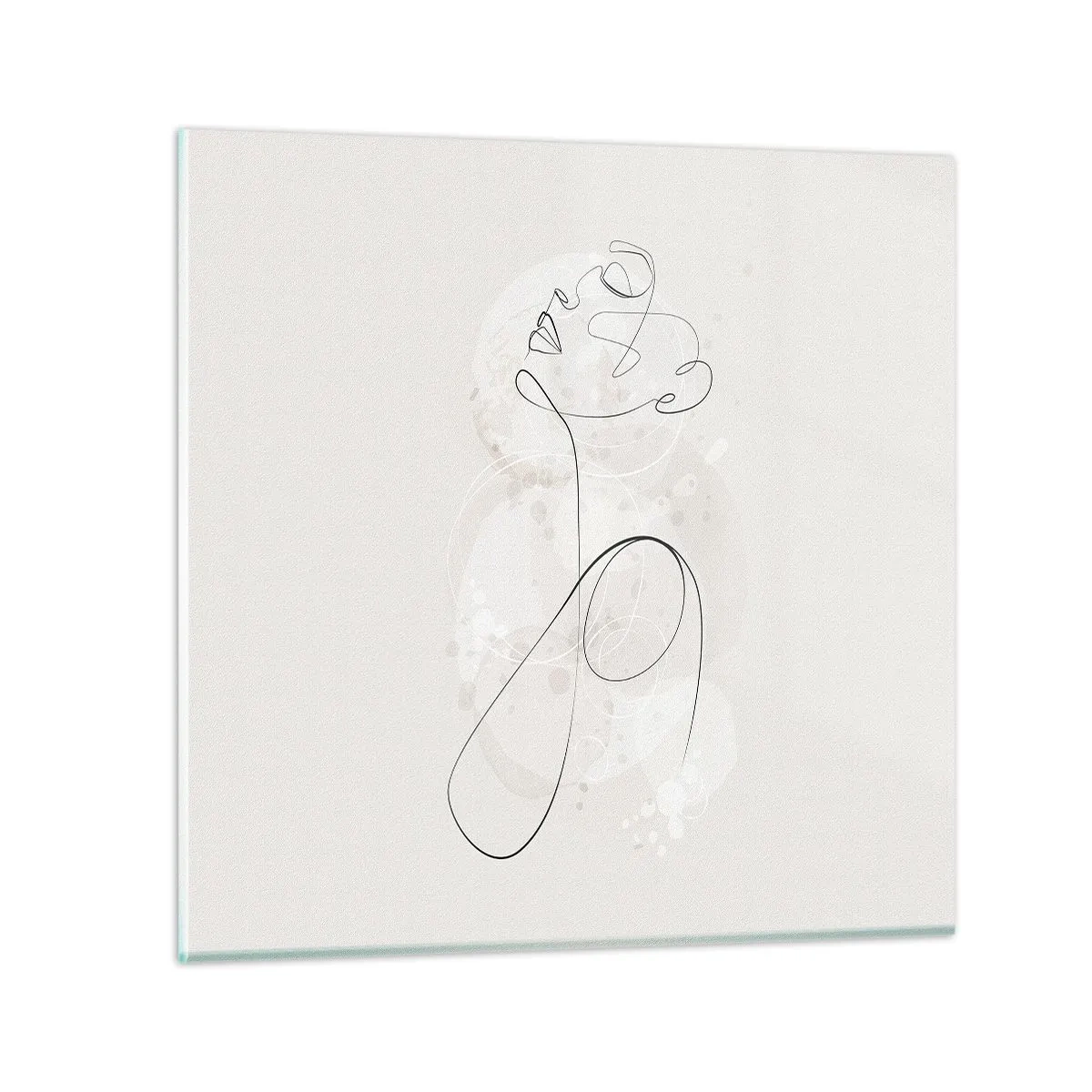 Cuadro sobre vidrio - Impresiones sobre Vidrio - La espiral de la belleza - 70x70 cm