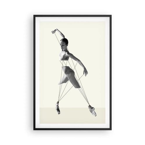 Póster en marco negro - Títere de sí misma - 61x91 cm