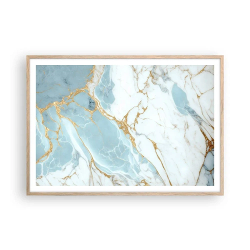 Póster en marco roble claro - Riqueza en la piedra - 100x70 cm