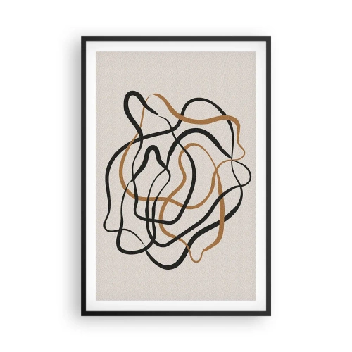 Póster en marco negro - Todo ha salido mal - 61x91 cm
