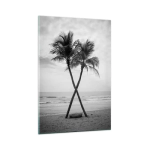 Cuadro sobre vidrio - Impresiones sobre Vidrio - Las eternas inquilinas de la playa - 80x120 cm