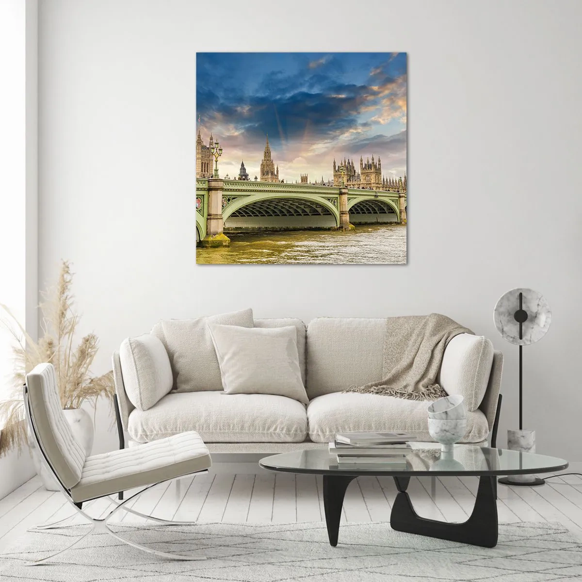 Cuadro sobre vidrio - Impresiones sobre Vidrio - El tiempo se detuvo en el Imperio - 50x50 cm