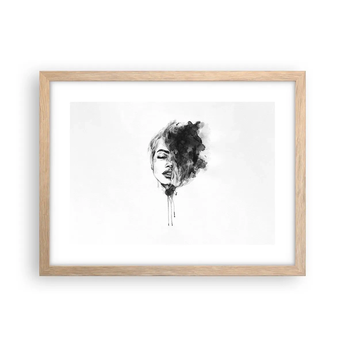 Póster en marco roble claro - Sueños en femenino - 40x30 cm