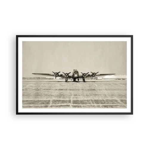 Póster en marco negro - Como siempre, preparado - 91x61 cm