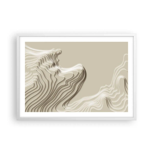 Póster en marco blanco - Topografía del arte - 70x50 cm