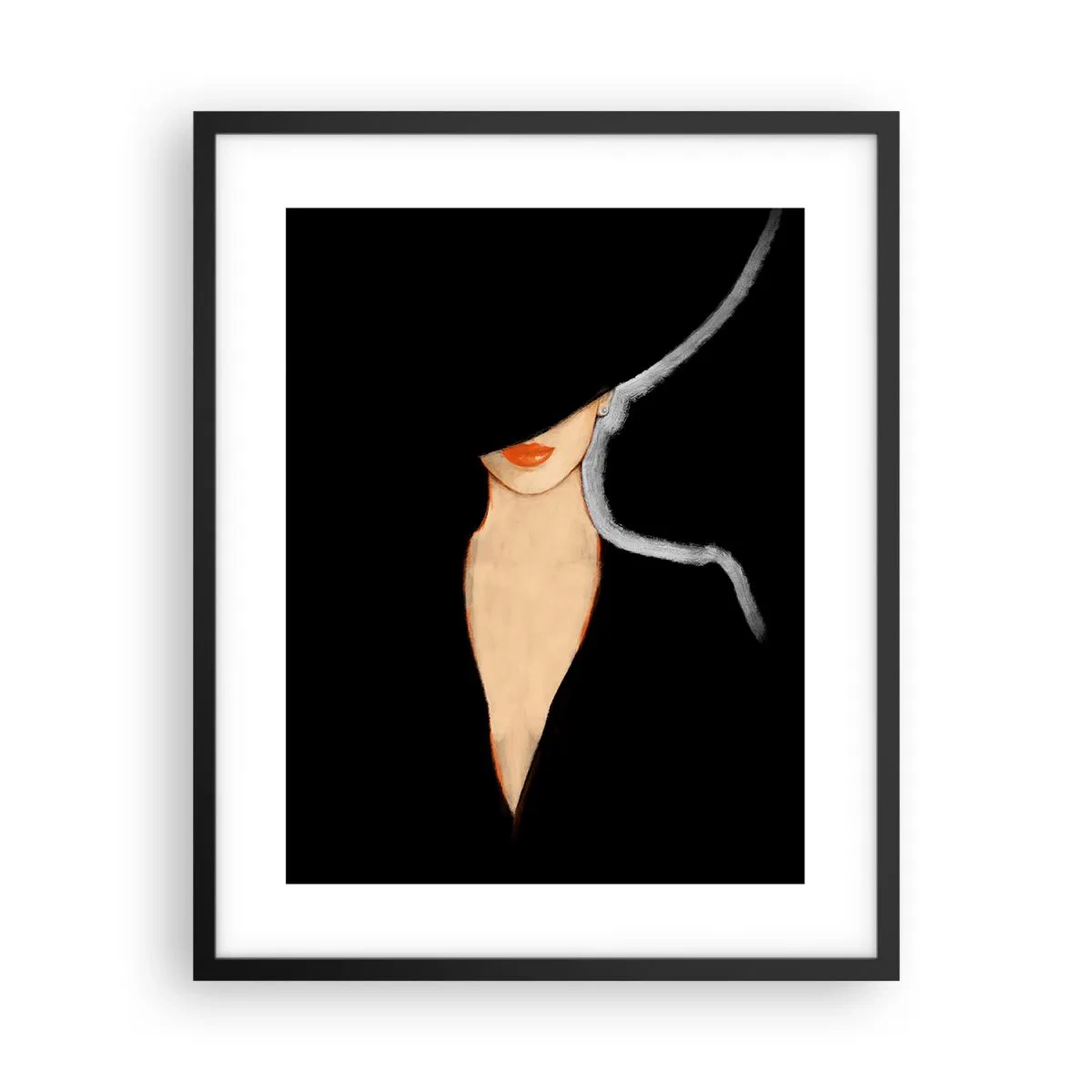 Póster en marco negro - Elegancia y estilo - 40x50 cm
