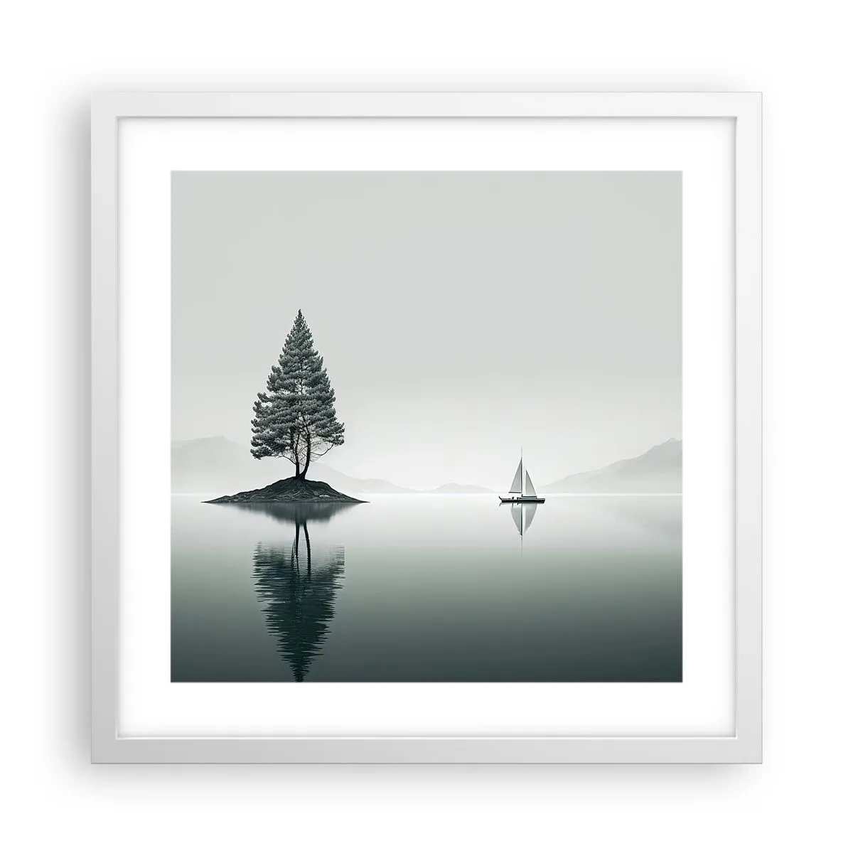Póster en marco blanco - Un sueño hecho realidad - 40x40 cm