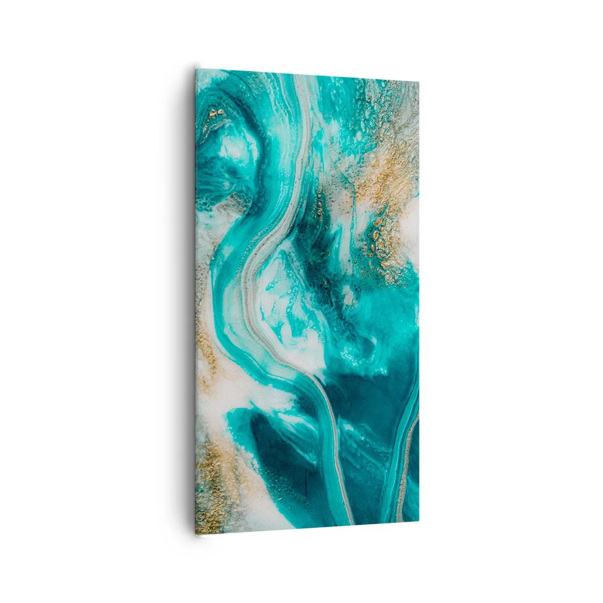 Cuadro sobre lienzo - Impresión de Imagen - Río de oro - 65x120 cm