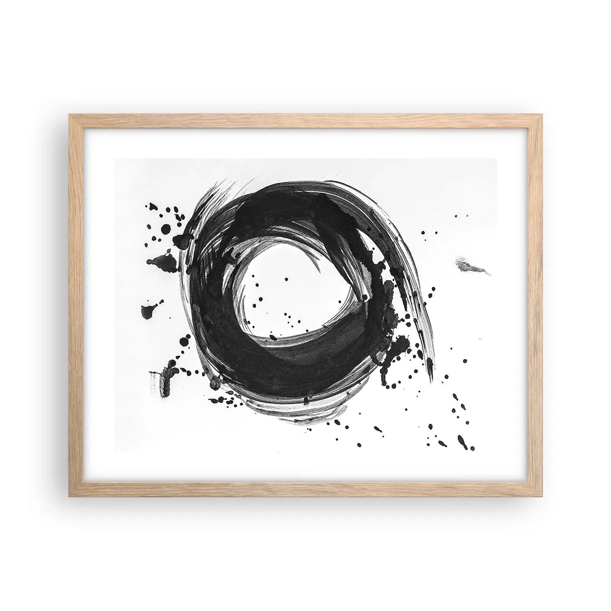 Póster en marco roble claro - El torbellino de la creación - 50x40 cm