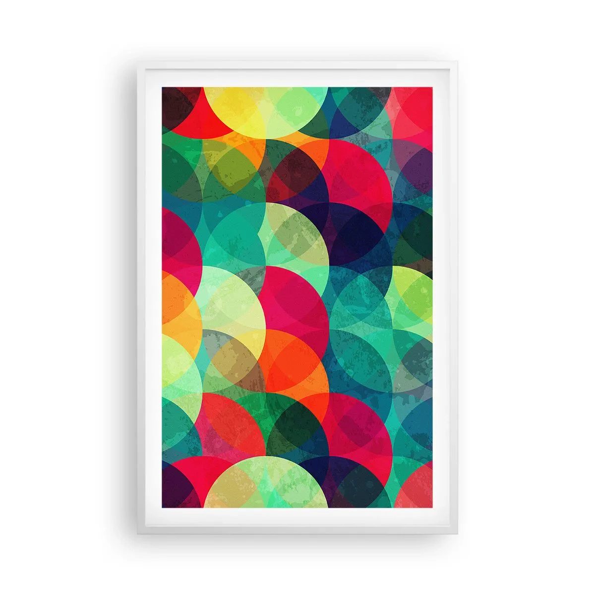 Póster en marco blanco - Ascensión circular - 61x91 cm