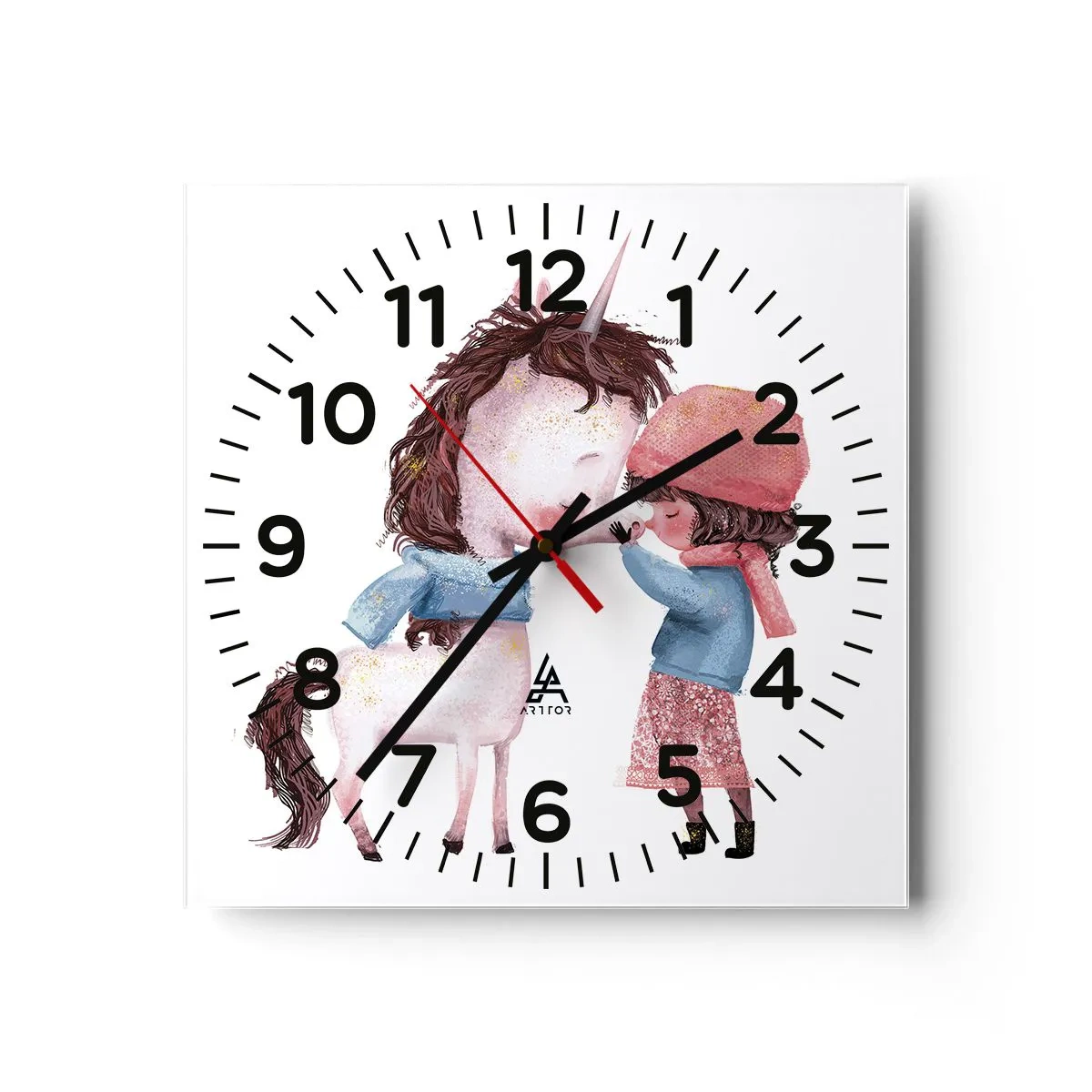 Reloj de pared - Reloj de vidrio - Un cuento de invierno - 30x30 cm
