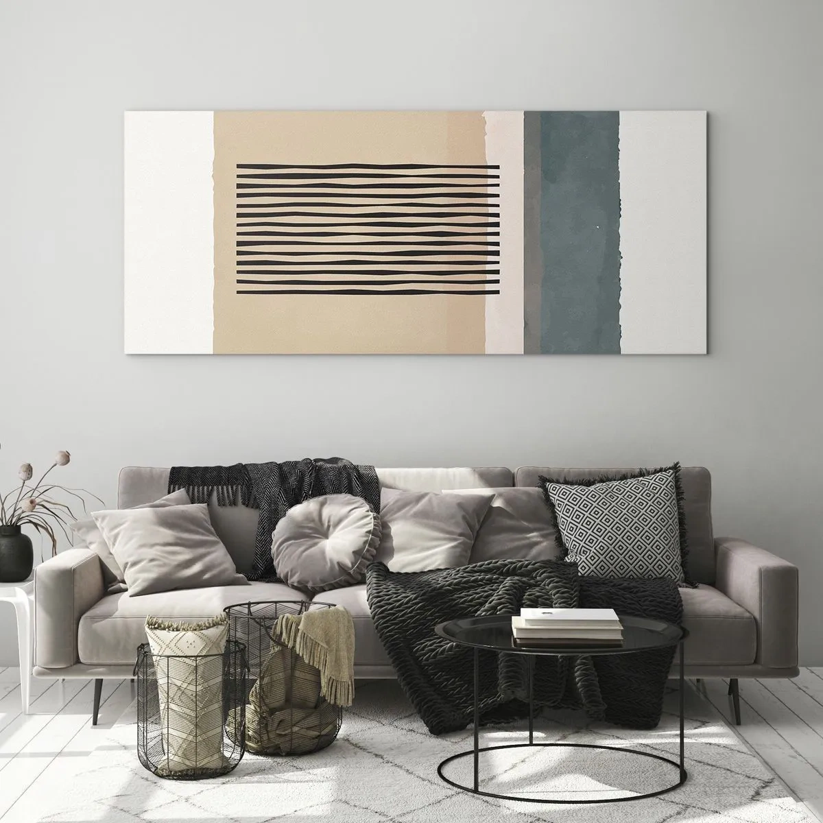 Cuadro sobre vidrio - Impresiones sobre Vidrio - Todo en orden - 90x30 cm