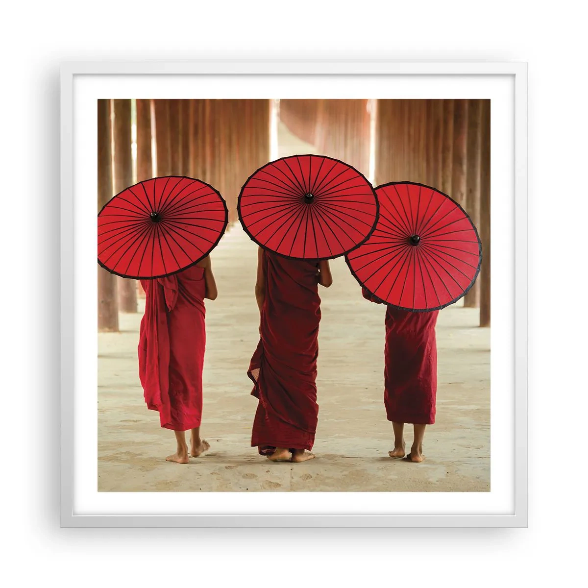 Póster en marco blanco - En el camino a la Tierra Pura - 60x60 cm