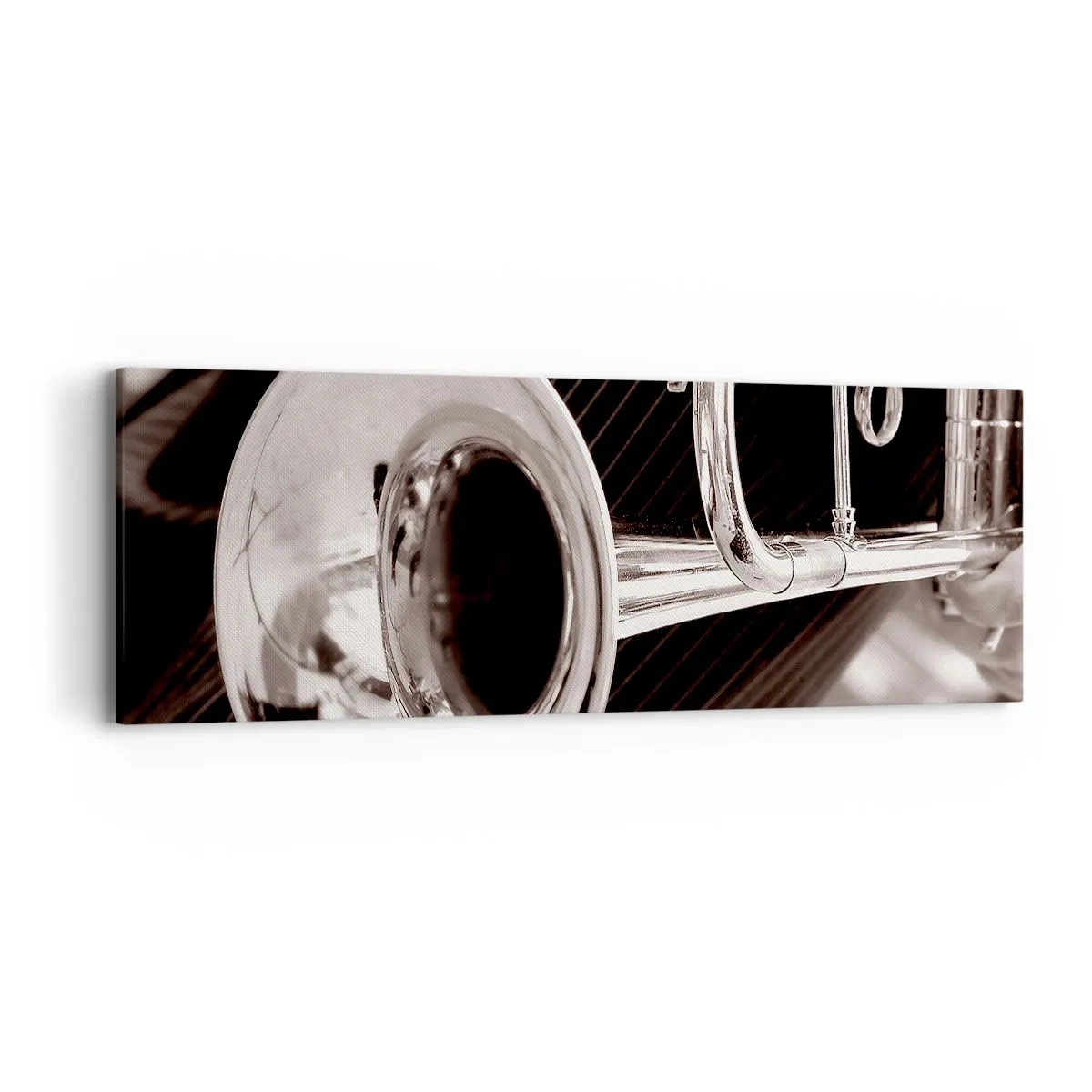 Cuadro sobre lienzo - Impresión de Imagen - Viaje musical a los años 30. - 90x30 cm