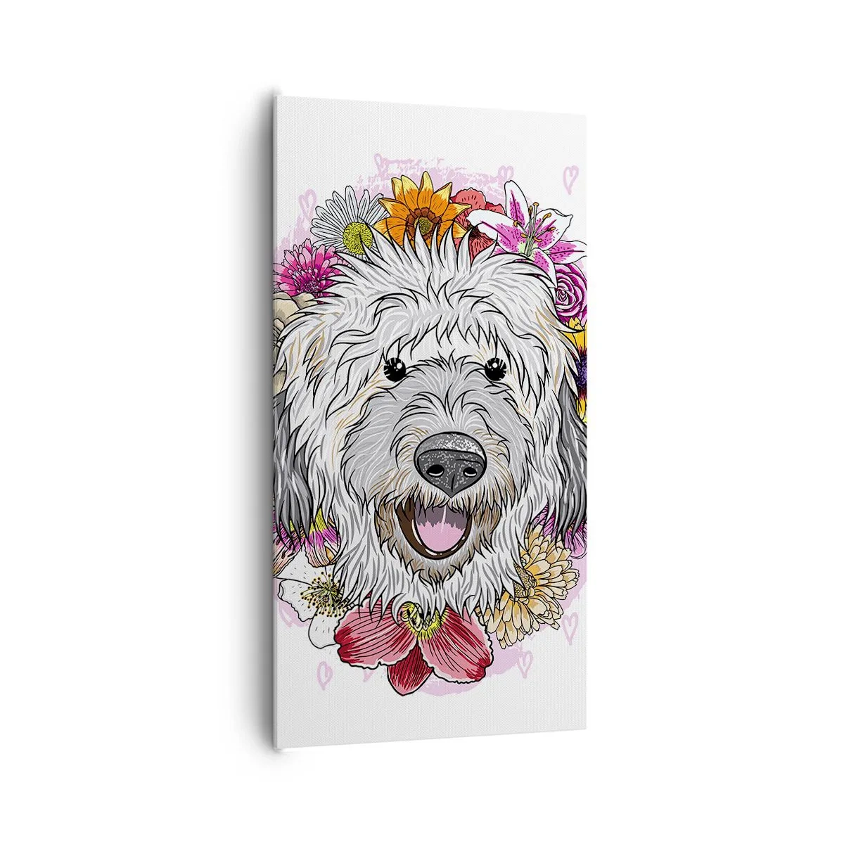 Cuadro sobre lienzo - Impresión de Imagen - Alegría de cachorro - 65x120 cm